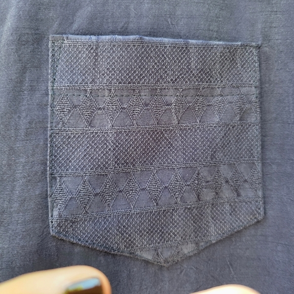 VINTAGE 1990s JESSICA HOWARD Button Front Shift Dress Navy - Picture 6 of 10